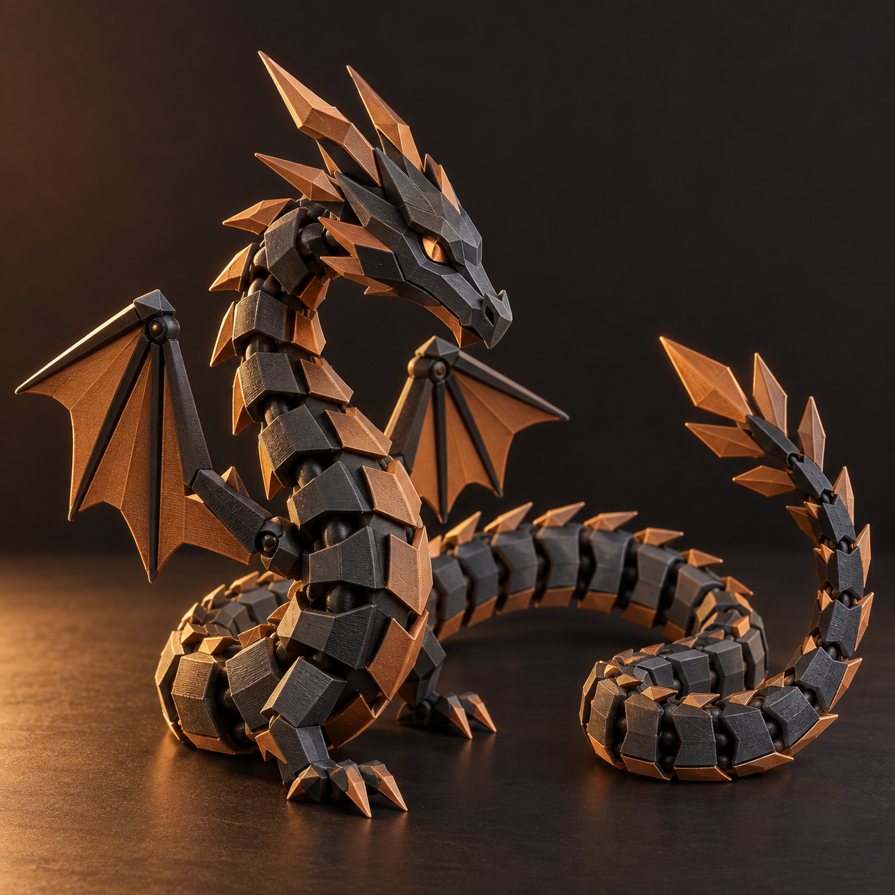 Figura articulada impresa en 3D